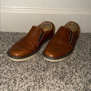 Johnston & Murphy Tan Leather Slip-Ons